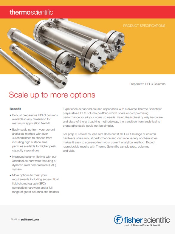 Thermo Scientific Preparative HPLC Columns