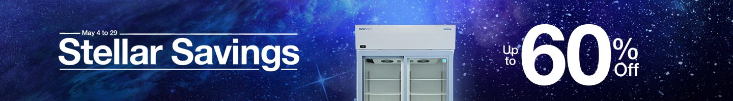 Enjoy stellar up-to-60%-off savings on equipment May 4 through 29.