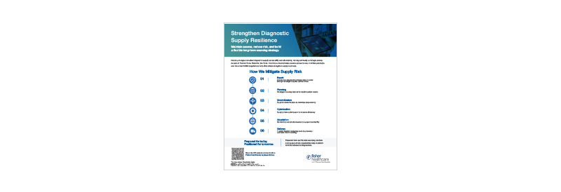 Diagnostic Supply Resilience Flyer