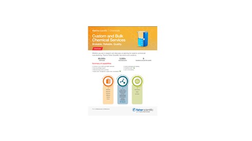 Custom and Bulk Chemical Services Data Sheet