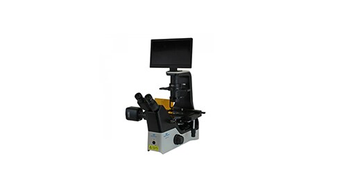 ACCU-SCOPE™ EXI-410-FL Inverted Microscope Series Trinocular with Excelis™ HDS Camera and Monitor