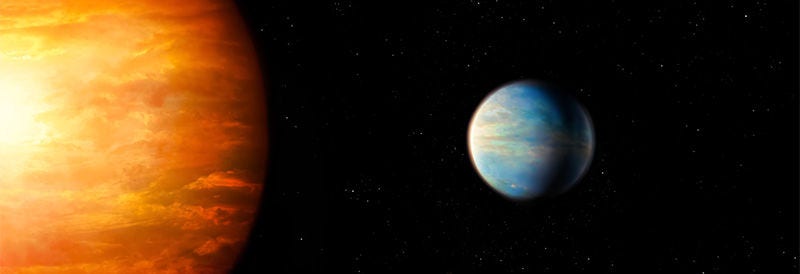 Atmospheric anomaly on a “forbidden” exoplanet