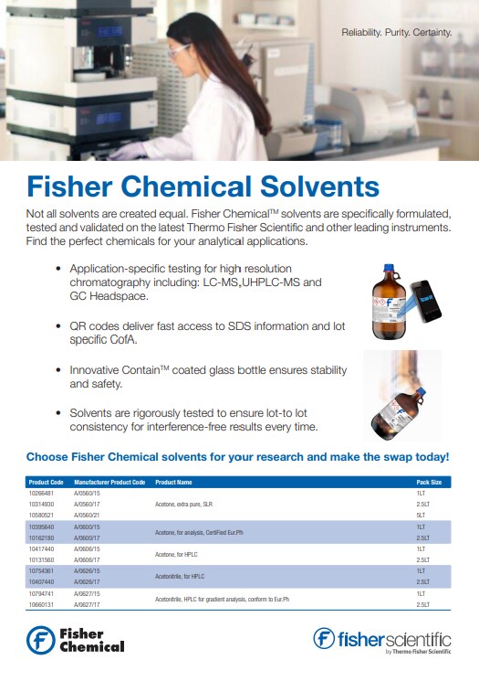 Fisher Chemical Solvents