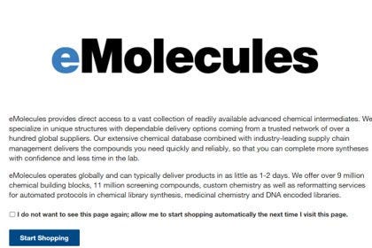 eMolecules Chemical Search Platform