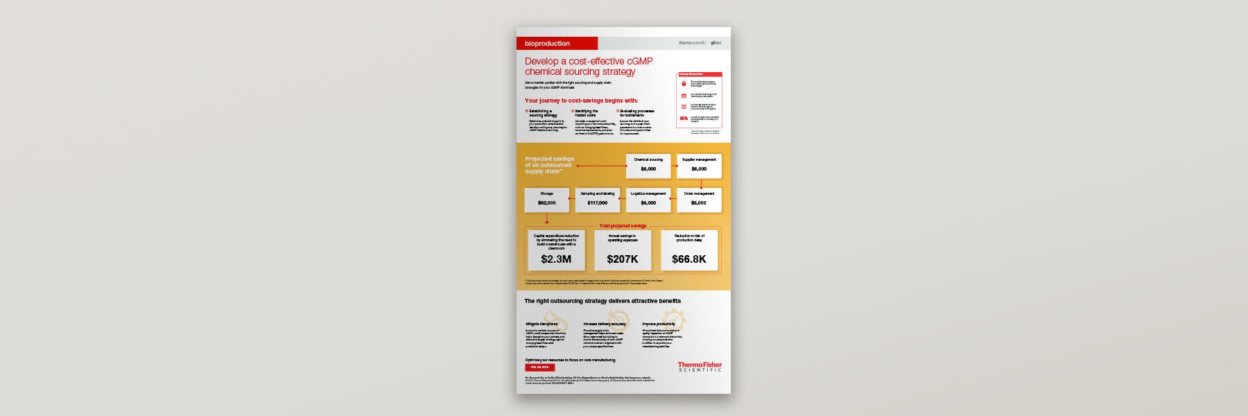 Develop a cost-effective CGMP chemical sourcing strategy