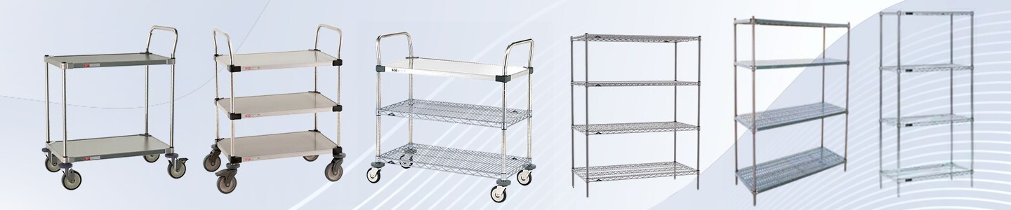Discover the Metro portfolio of lab shelving and carts