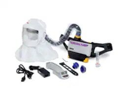 Atemschutzmasken mit Luftreinigung und Stromversorgung