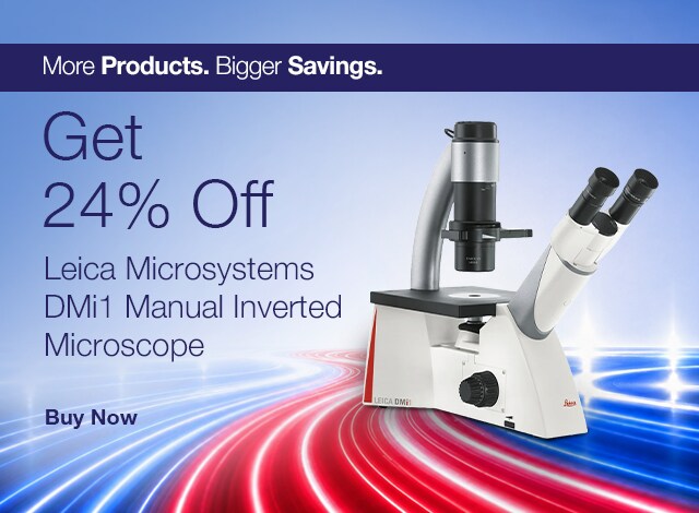 Get 24% off Leica Microsystems DMi1 Manual Inverted Microscope. 