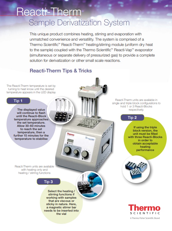 Thermo Scientific Reacti-Therm Tips & Tricks