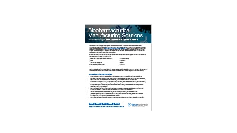 Download the Pharma and Biotech Manufacturing Brochure