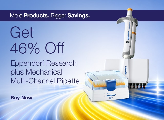 Get 46% off Eppendorf Research plus Mechanical Multi-Channel Pipette.