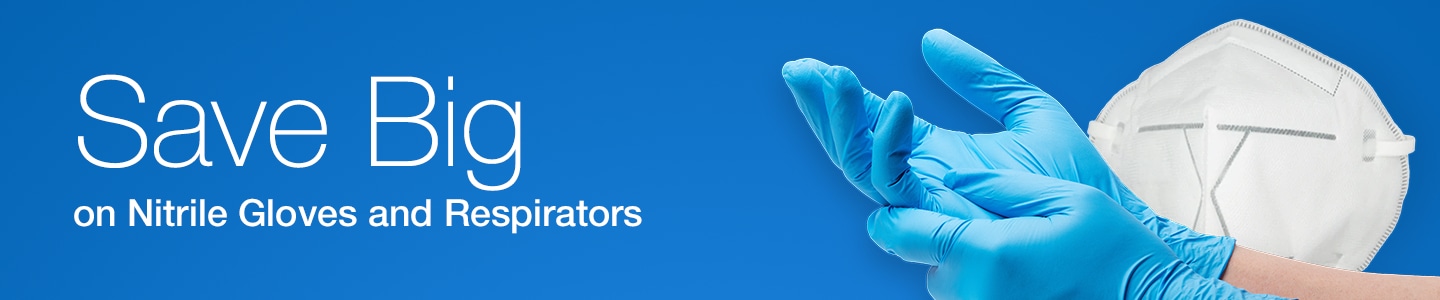 Nitrile Gloves and Respirators