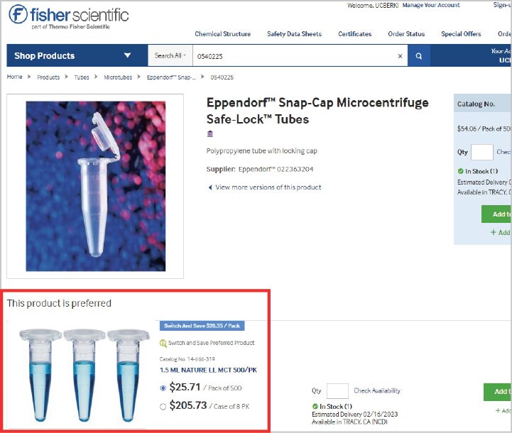 Fisher Scientific Switch and Save Program Fisher Scientific Switch and Save Program
