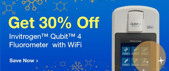 Get 30% off Invitrogen Qubit 4 Starter Kit with WiFi Get 30% off Invitrogen Qubit 4 Starter Kit with WiFi